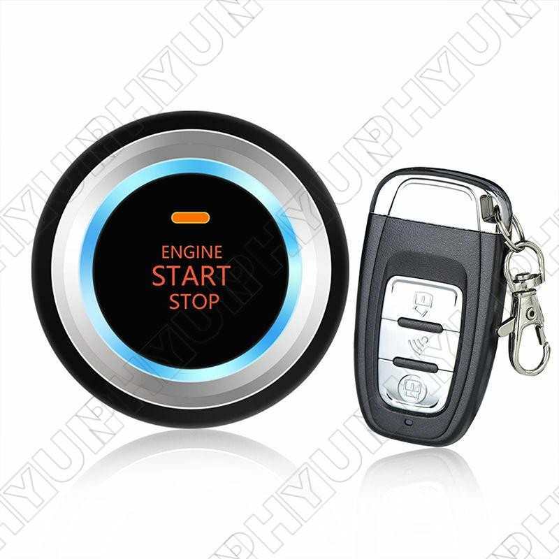 8x Car SUV Vibration Alarm System Ignition Engine Start Push Button Remote Kit