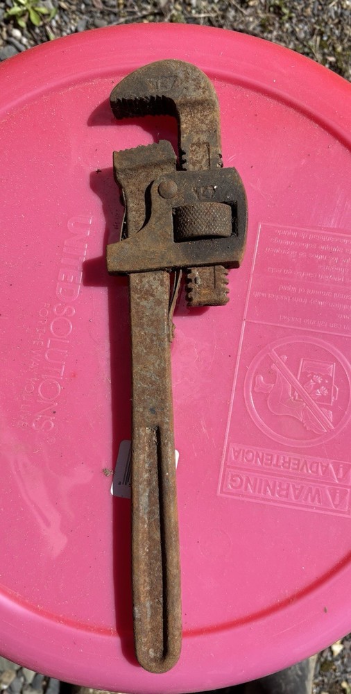 Vintage 14 Inch Adjustable Pipe Wrench