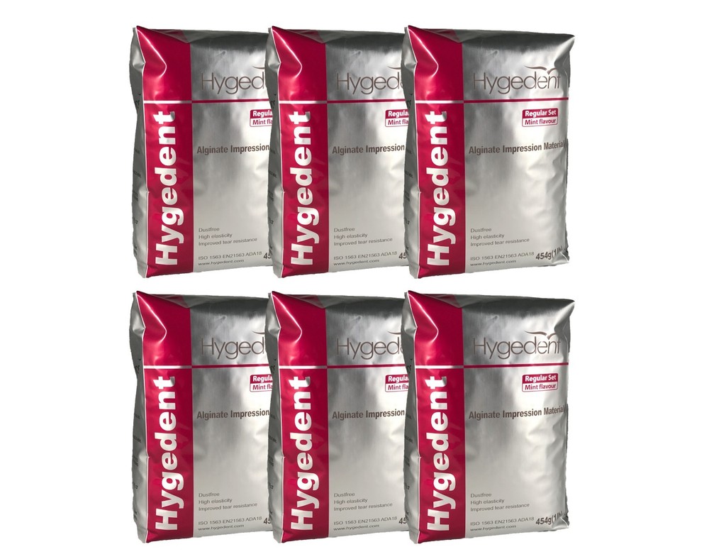 HYGEDENT Regular Set MINT Flavour - Alginate Impression 1 lb (6 pack)