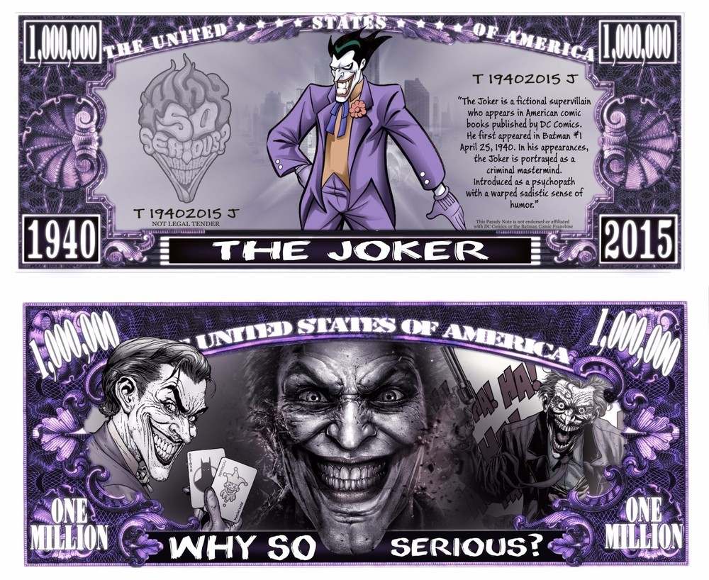 OUR JOKER COMIC STRIP BILL (WITH PROTECTIVE SLEEVE)