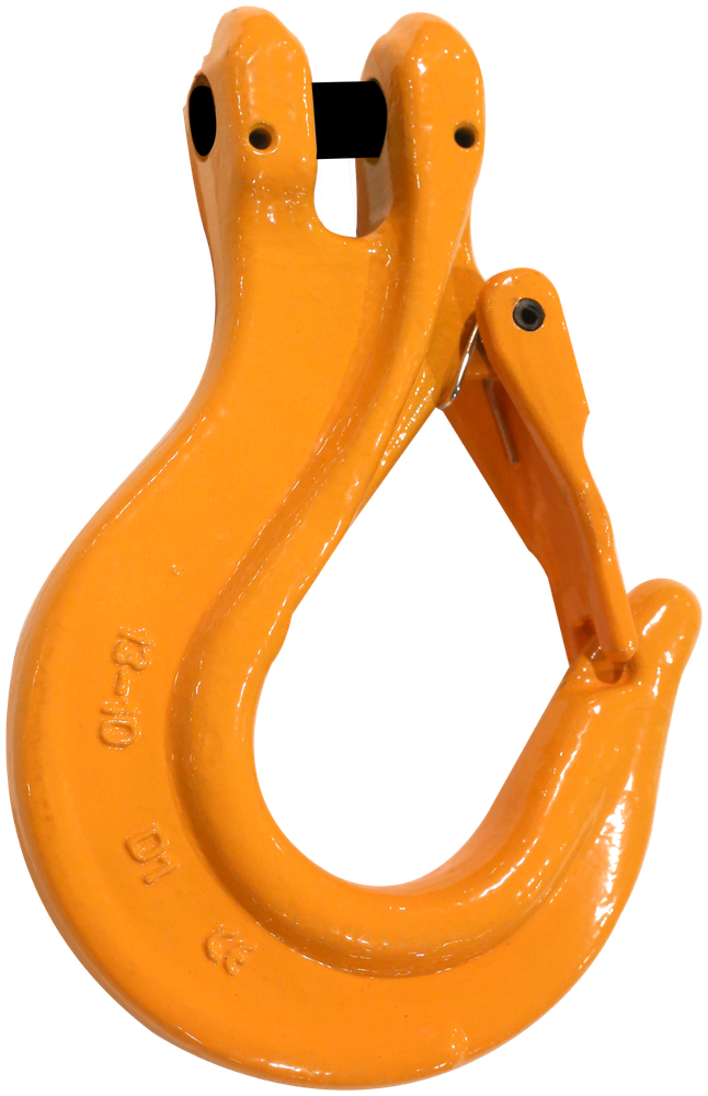 Chain Sling Hook with Latch 1/2" Size Grade 100 Alloy Overhead Lifting Clevis
