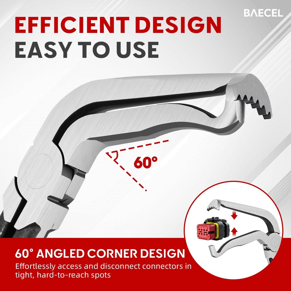 baecel 3 Pack Electrical Disconnect Pliers, Improved Standard, Black 3 Pcs