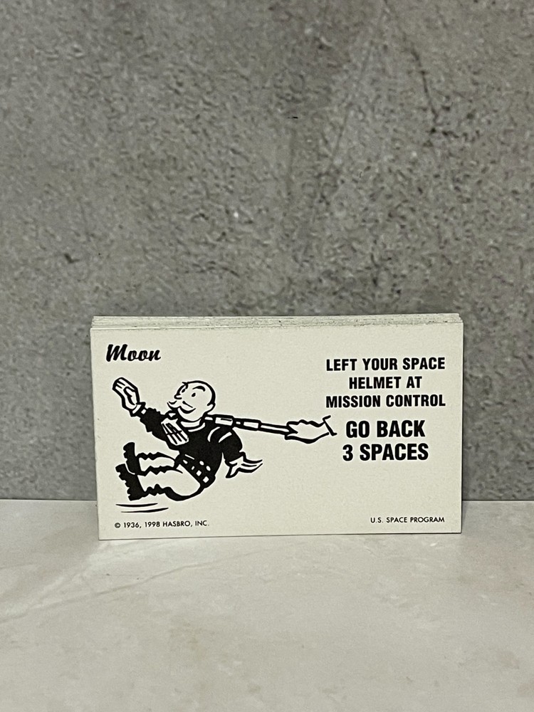 1998 U.S. Space Program Monopoly - Replacement Earth cards