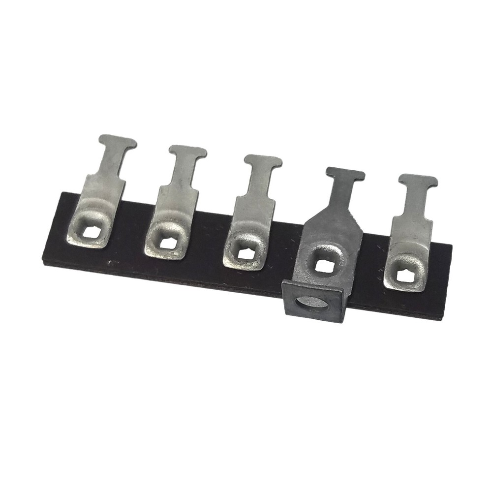 Terminal Strip 5 Lug One Common Connector with Ground Screw Mount Phenolic 5pc