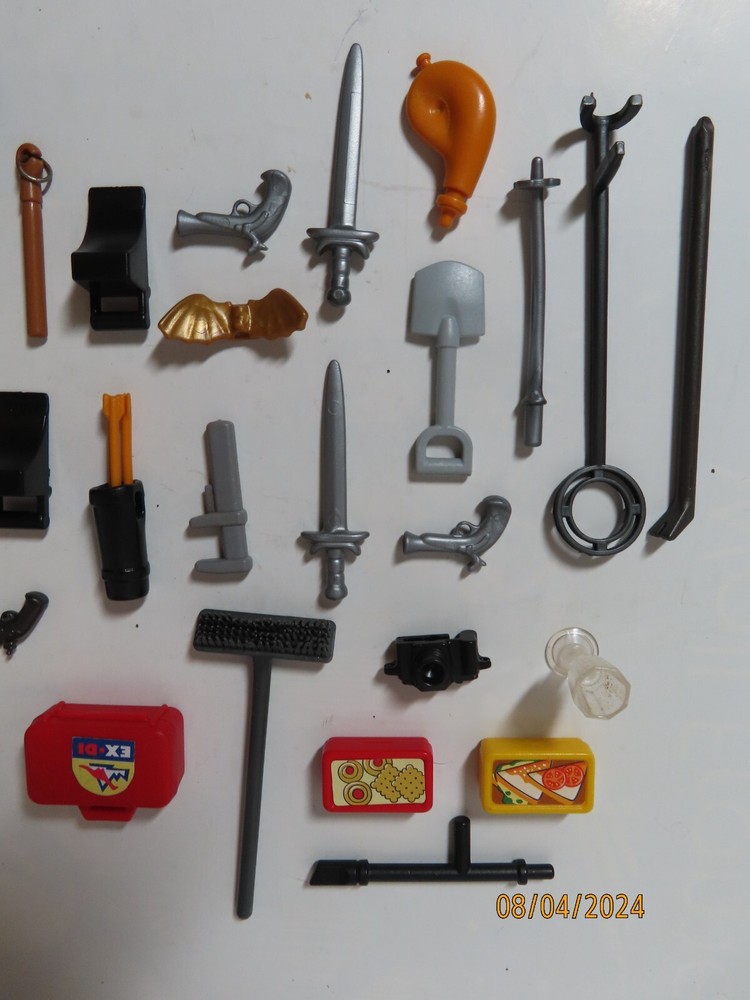 Action figure plastic weapons and accessories lot