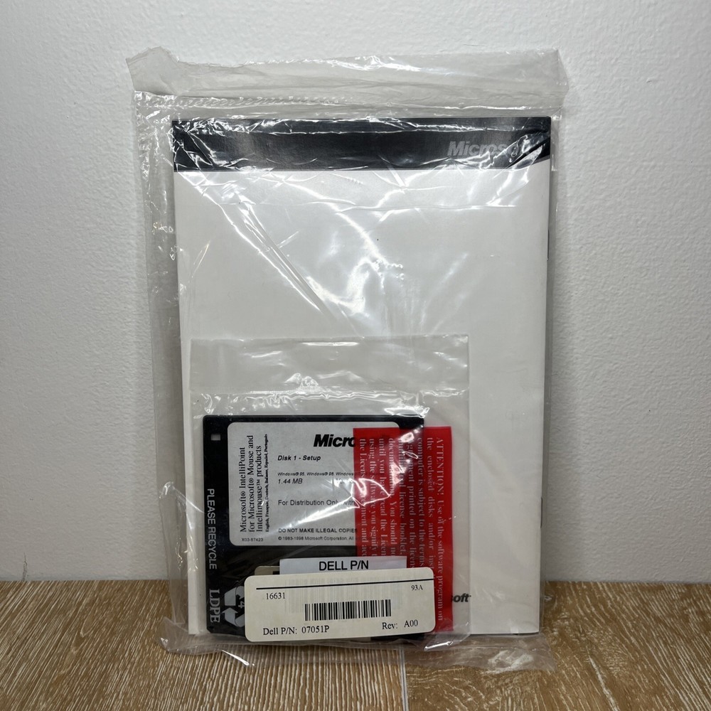 Microsoft IntelliPoint for Microsoft Mouse Drivers NEW & SEALED Ver 2.2c