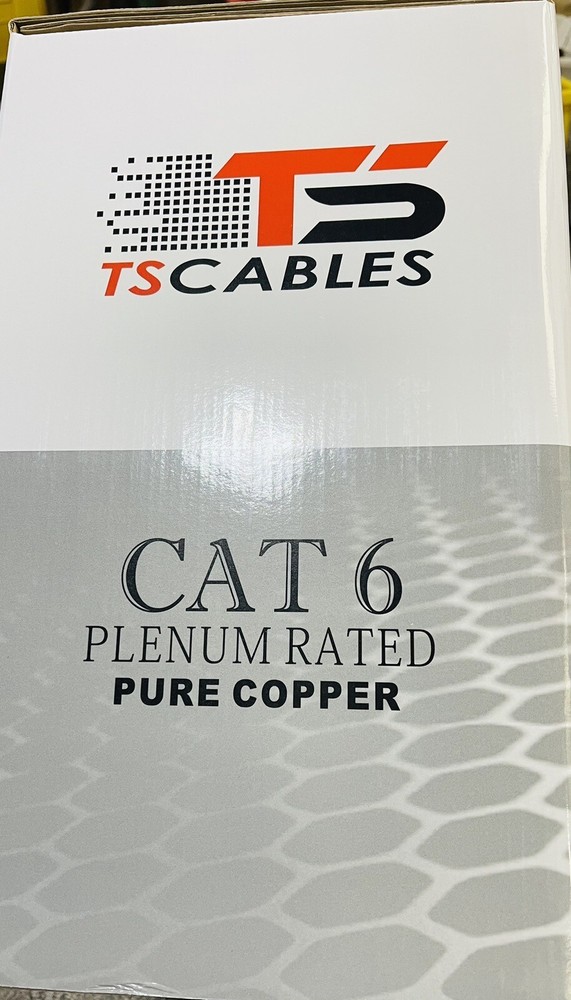 CABLE TS-PBC/6-BK PLENUM UPT SOLID CMP 4 PAIR 1000 FT
