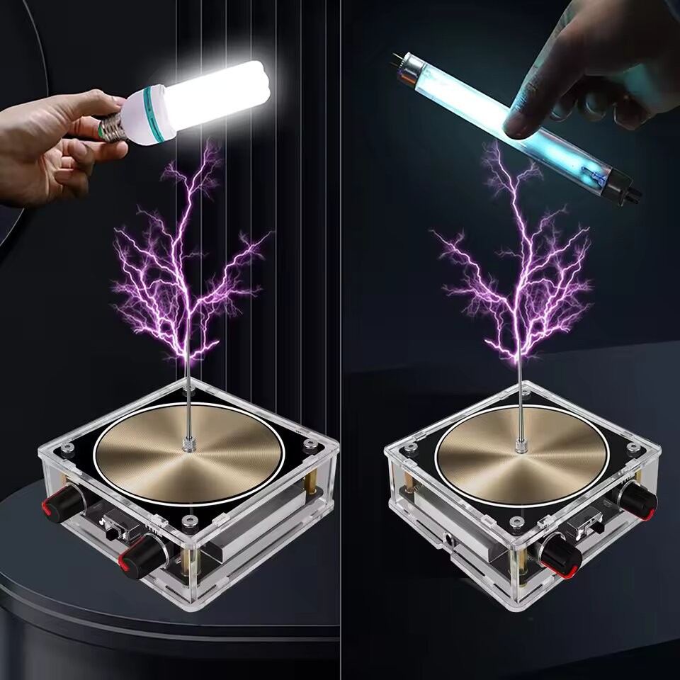 Mini Tesla Coil Musical Tesla Coil Built-In Bluetooth For Artificial Lightning