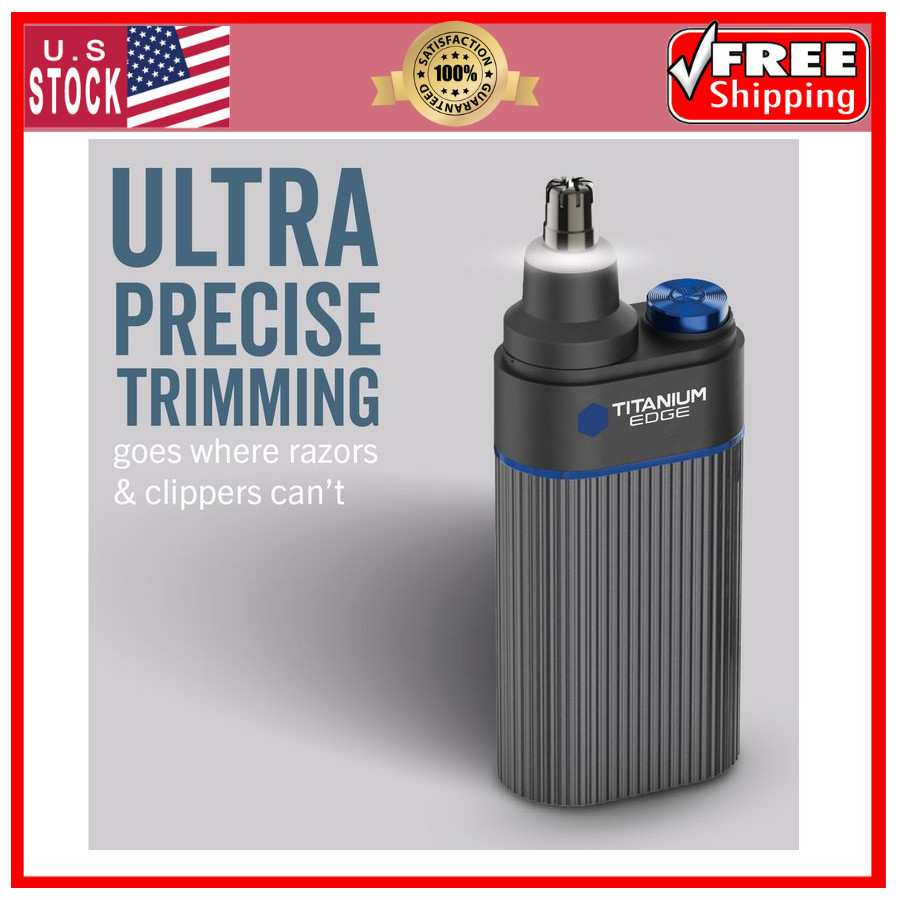Professional Microtouch Titanium Edge Ear Nose Trimmer Precision Grooming Tool
