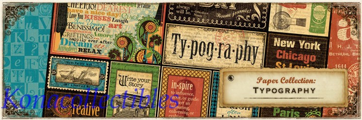 Graphic 45 Typography Chipboard Set