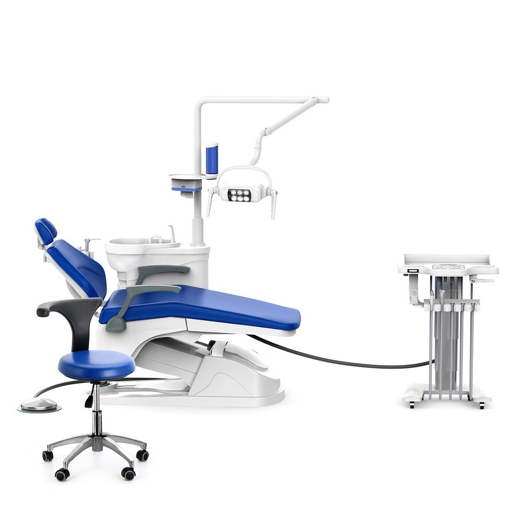 FDA Dental Unit Chair Computer Controlled DC Motor+Dentist Stool