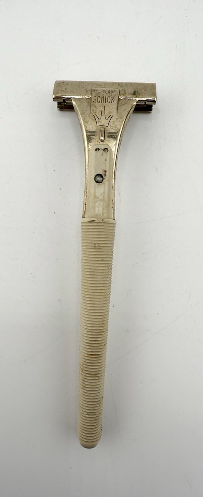 VTG SCHICK EVERSHARP SAFETY RAZOR HYDRO MAGIC 500 WITH CASE & BLADE DISPENSER