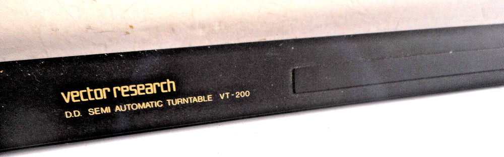 VECTOR RESEARCH VT-200 TURNTABLE - FUNCTIONS CONTROL TRIM - PARTING OUT