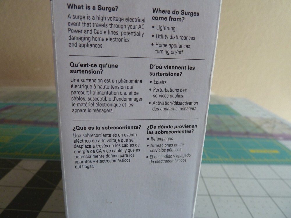 Eaton CHSPCABLE Surge Protection Protects 2 Quad Shield Cables - NEW