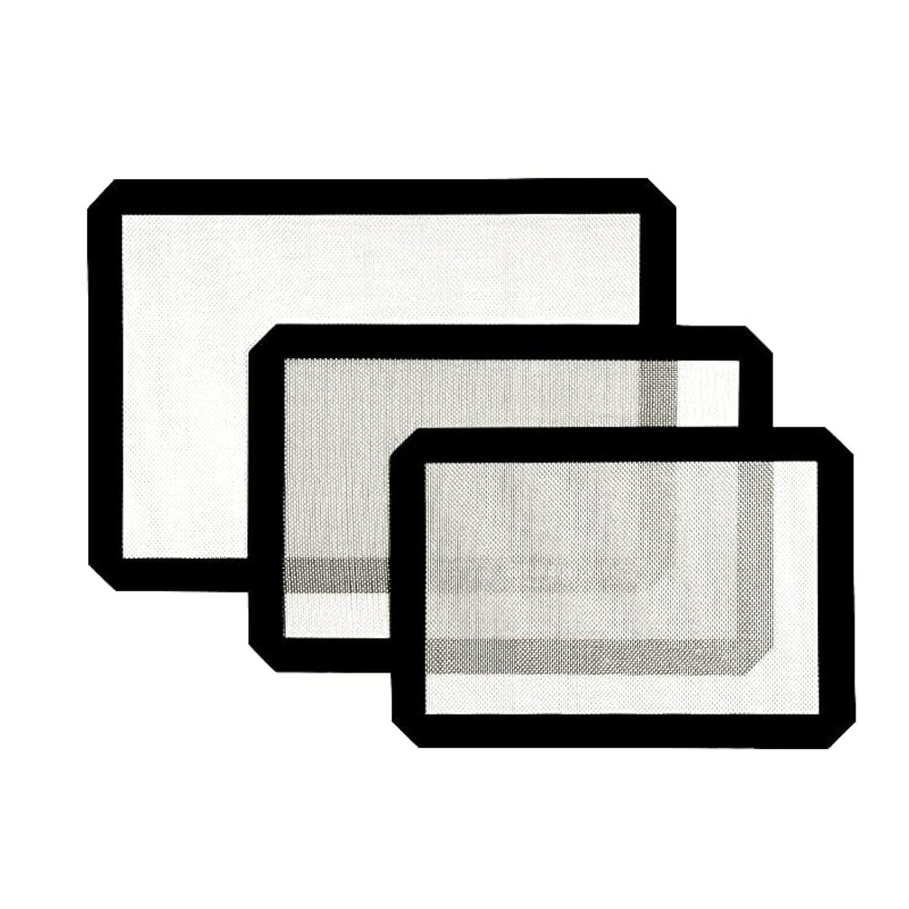 Silicone Baking Mat (S, M, L) with Measurement Indicators, Non-Slip Surface, ...