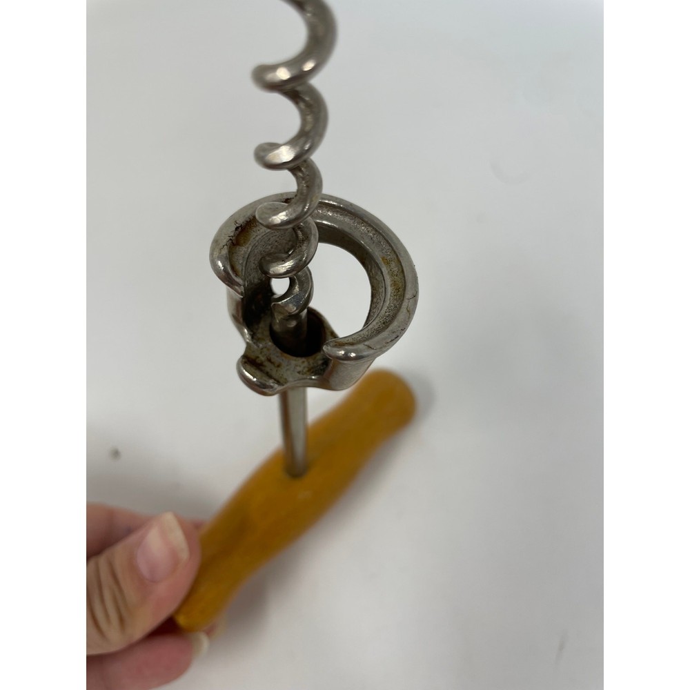 Vintage Wood Handle Corkscrew