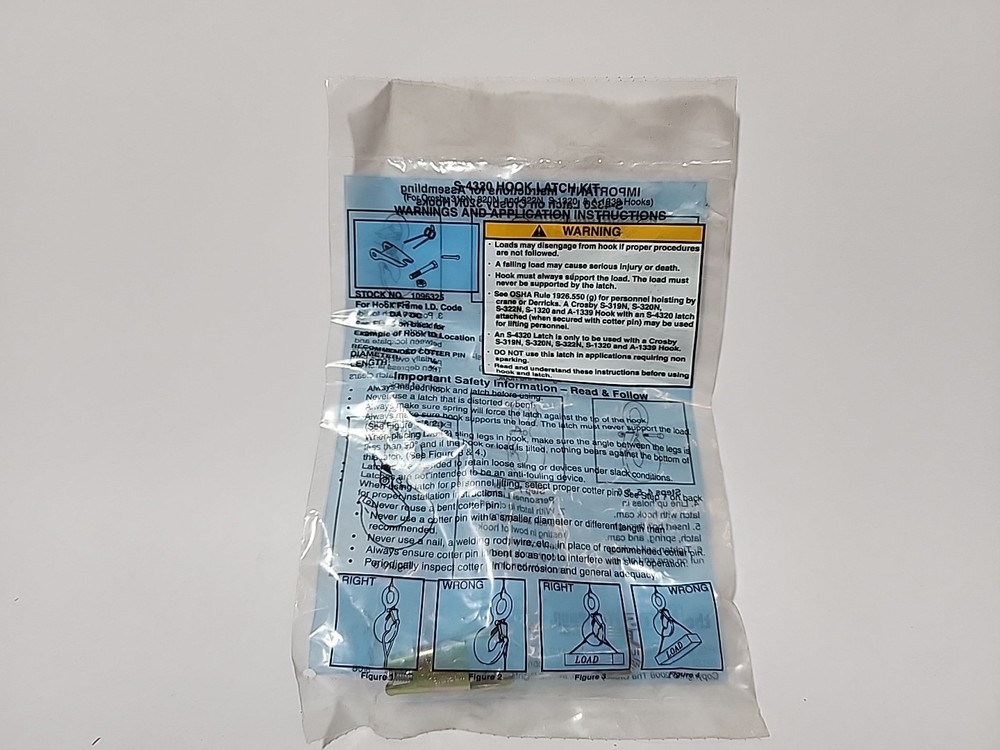S-4320 Crosby Hook Latch Kit