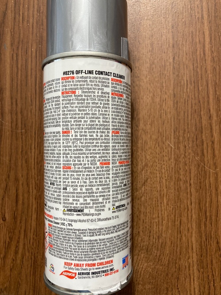 off line contact cleaner 10.9 oz 12 PER CASE