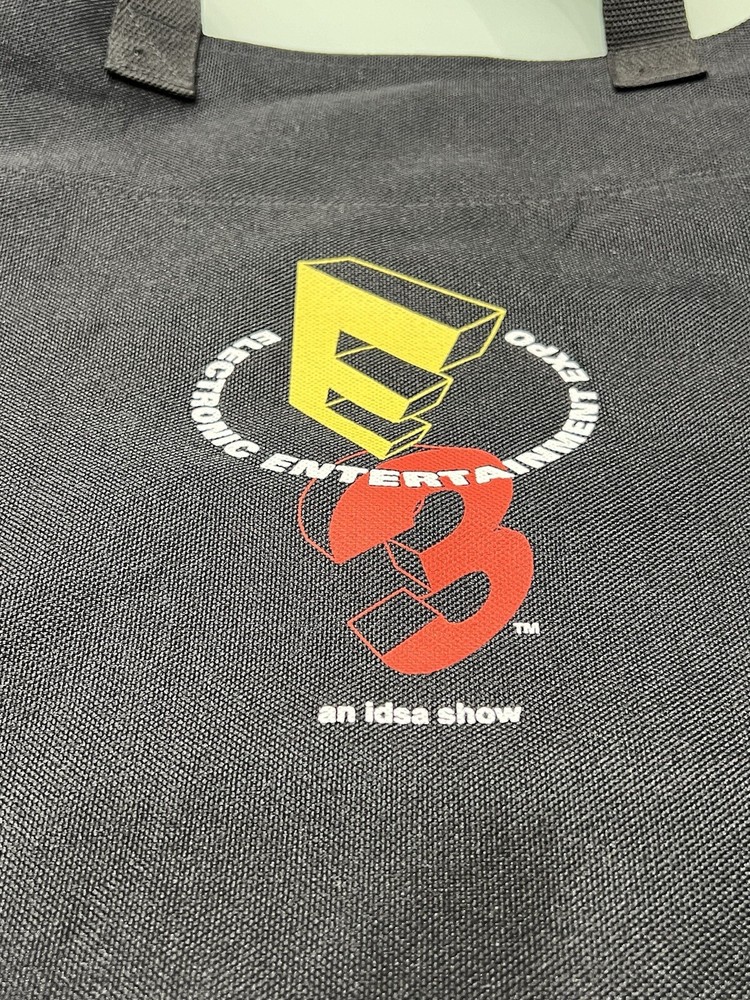 E3 Electronic Entertainment Expo Black Plastic Tote Bag