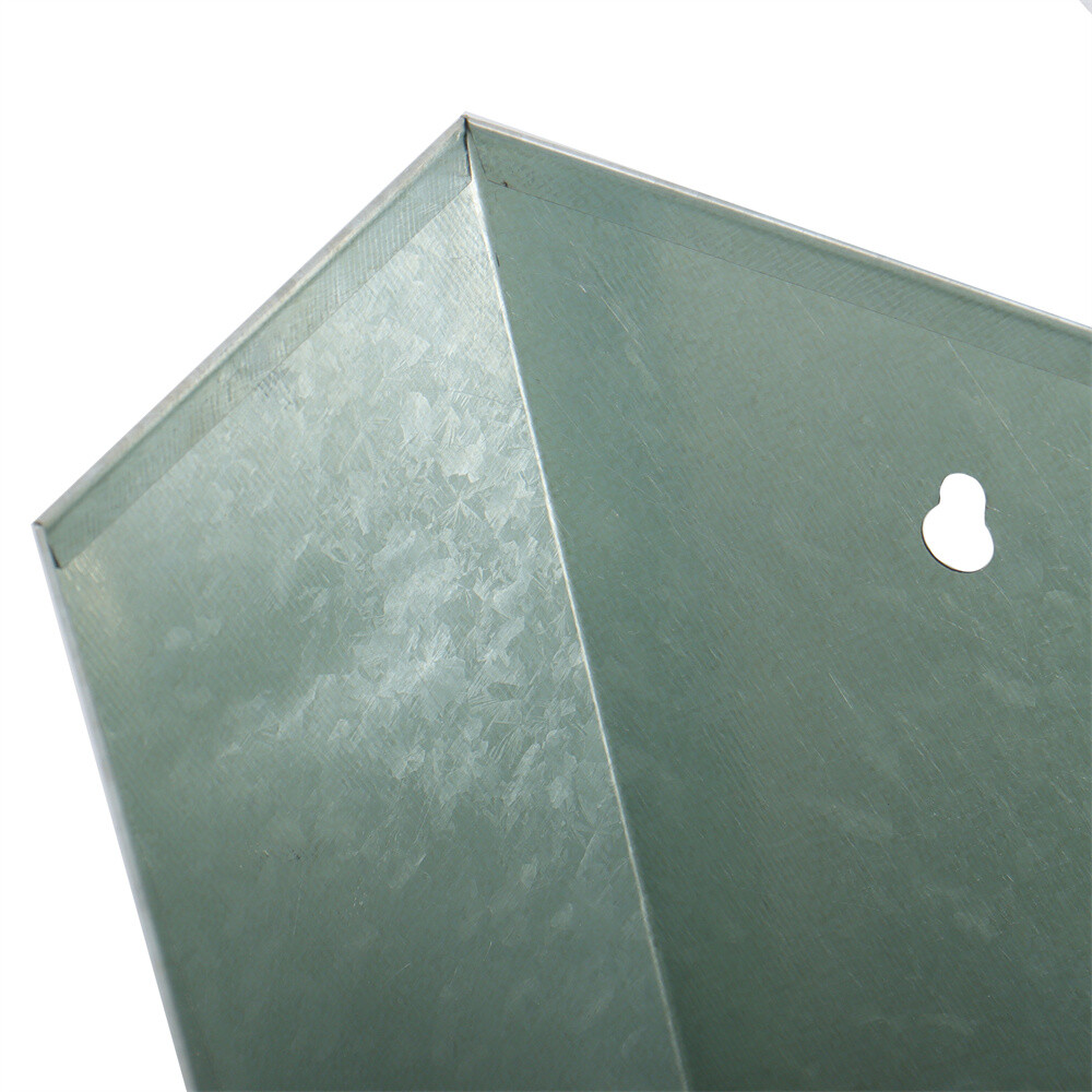 1 Pack Galvanized Steel Chicken Killing Cone With Flat Back Design Medium 8 lbs