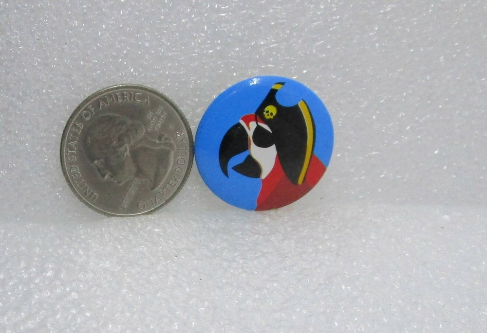 Parrot Pirate Button Pin