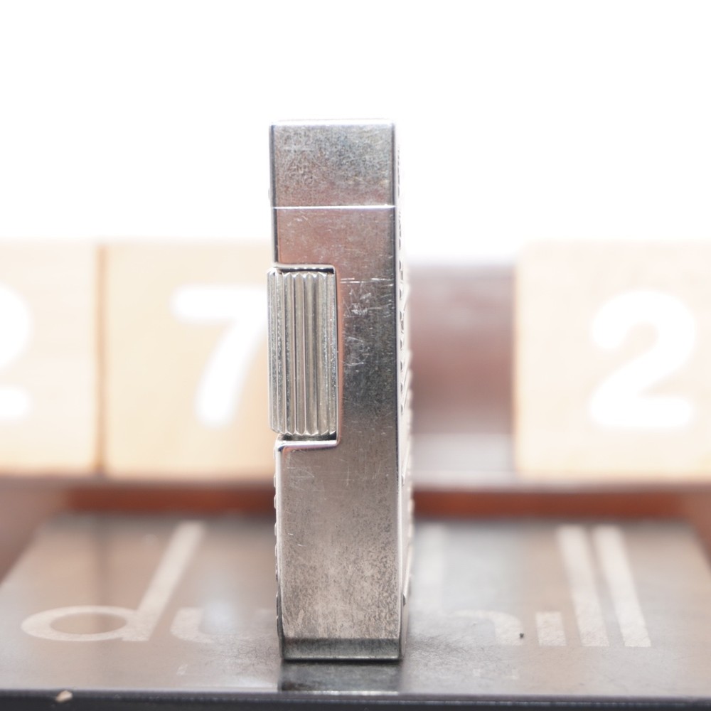 Dunhill Mini Lighter Silver _ Signature _Ultrasonically Cleaned_Working