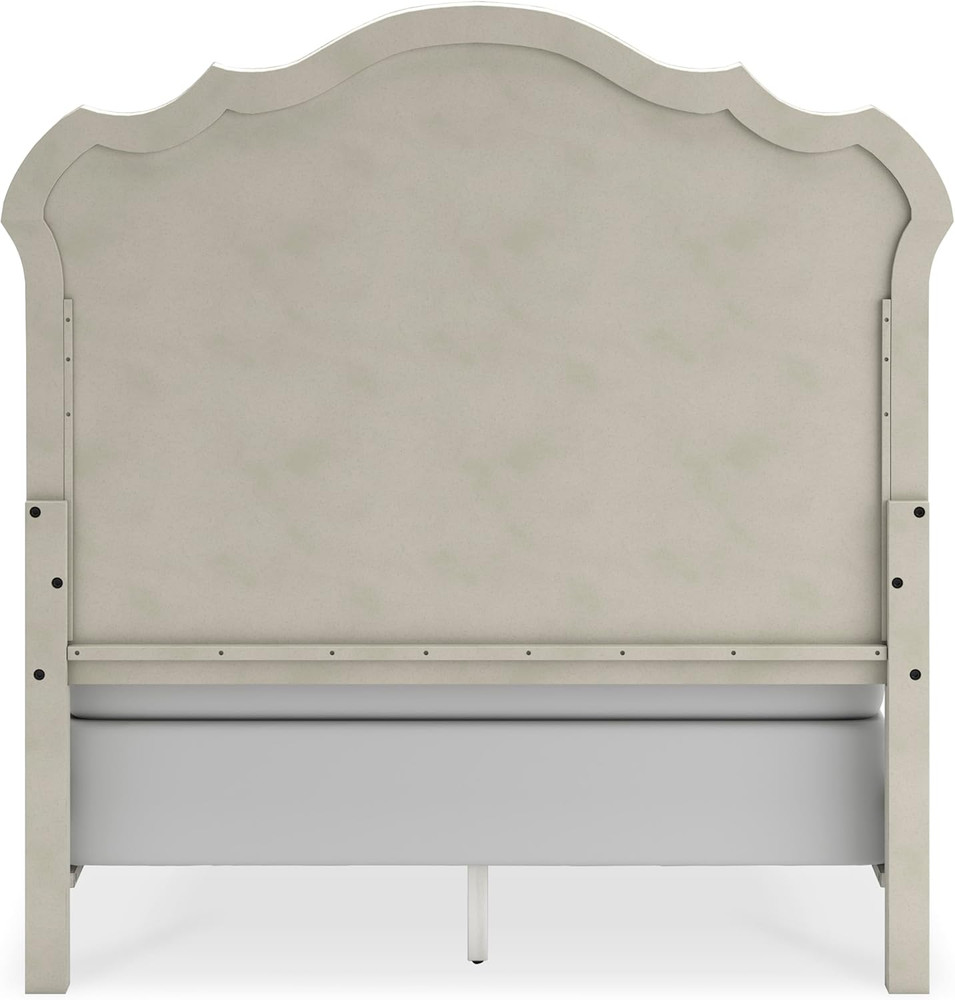 Arlendyne Classic Tufted Upholstered Panel Headboard, Queen, White