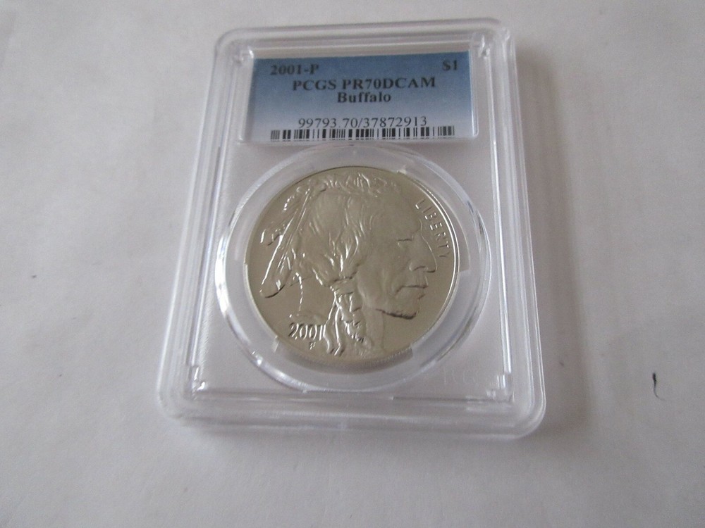 2001-P PCGS $1 Buffalo Silver P70DCAM