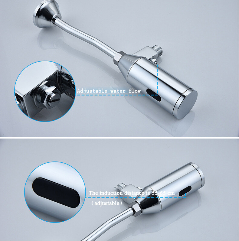 Urinal Valve Bathroom Toilet Intelligent Automatic Sensor Touchless Wall Mounted