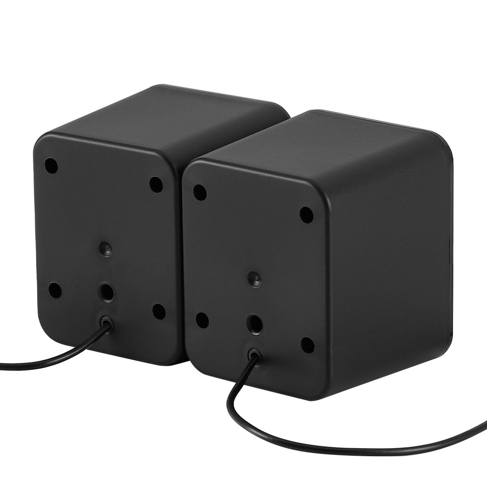 Mini Computer Speakers USB Powered 3.5mm Jack PC Desktop Laptop Stereo Wired