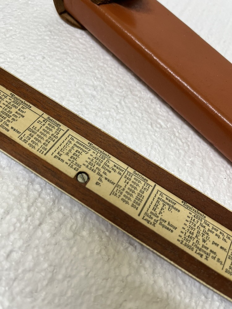 K & E708190 slide rule, ruler with case Hard To Find