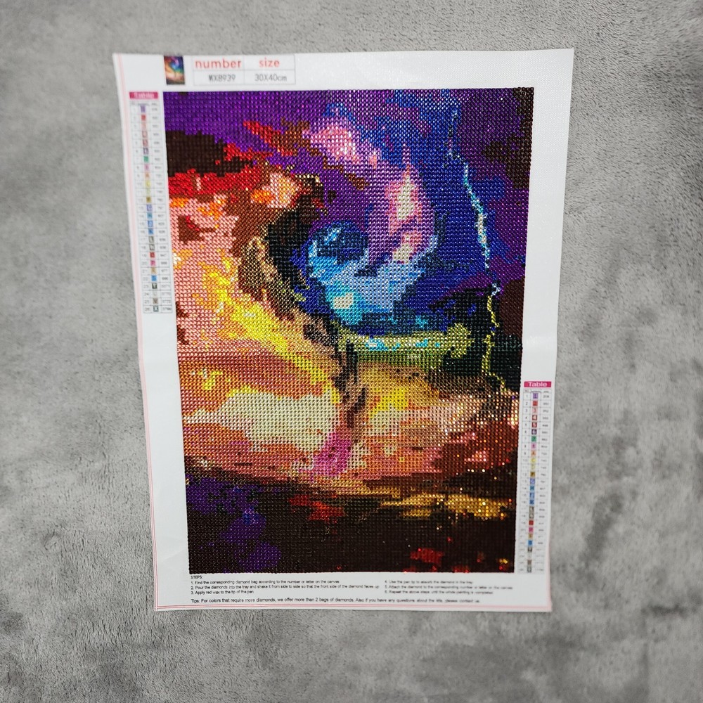 Diamond Painting Finished Completed 3D Wall Art Small Tornado