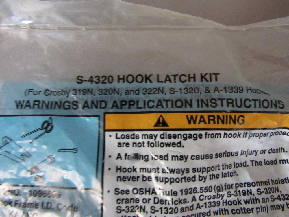 Crosby Latch Kit 1096609 S-4320 ID