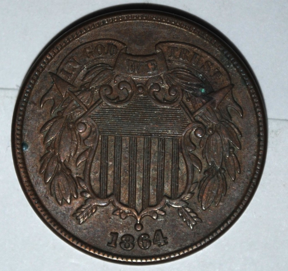 1864 Two Cent Piece {{{{3763