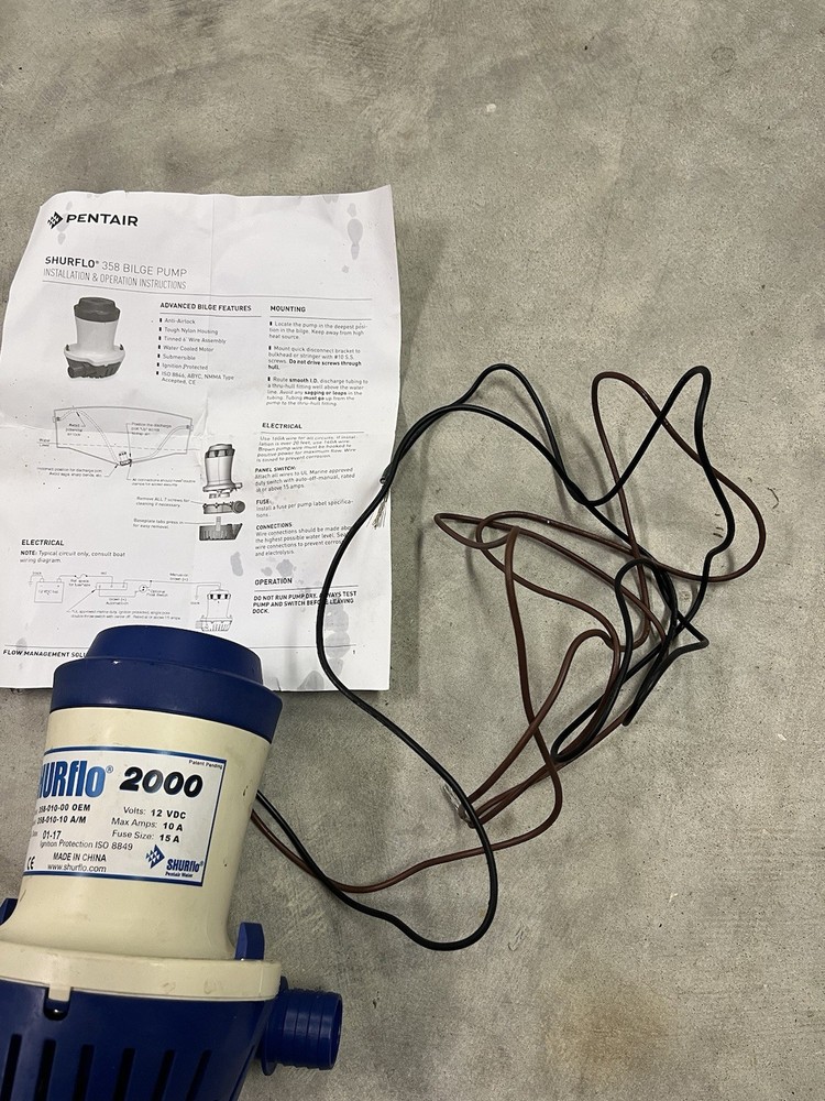 Shurflo 7569 LPH 2000 GPH Pump NEW