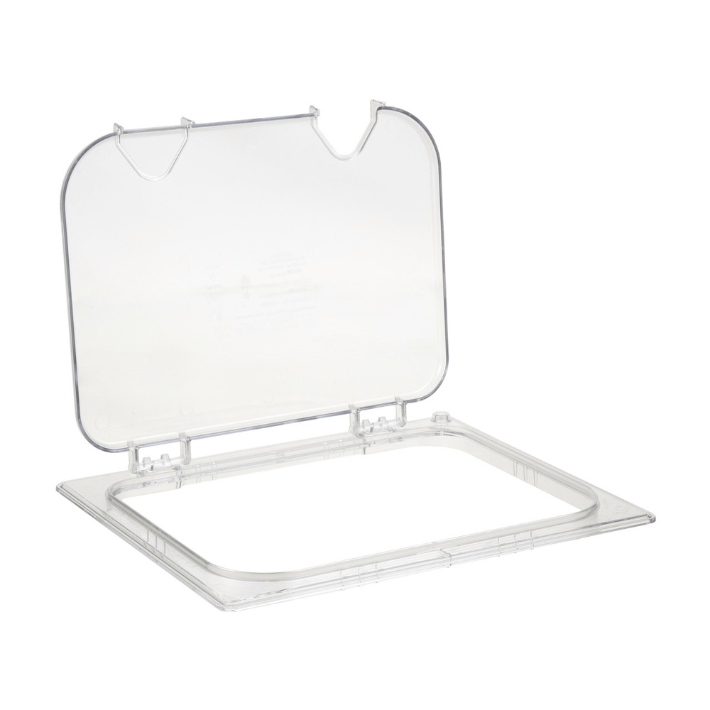 Carlisle 1/2 Size Clear Stor Plus™ EZ Access Hinged Notched Food