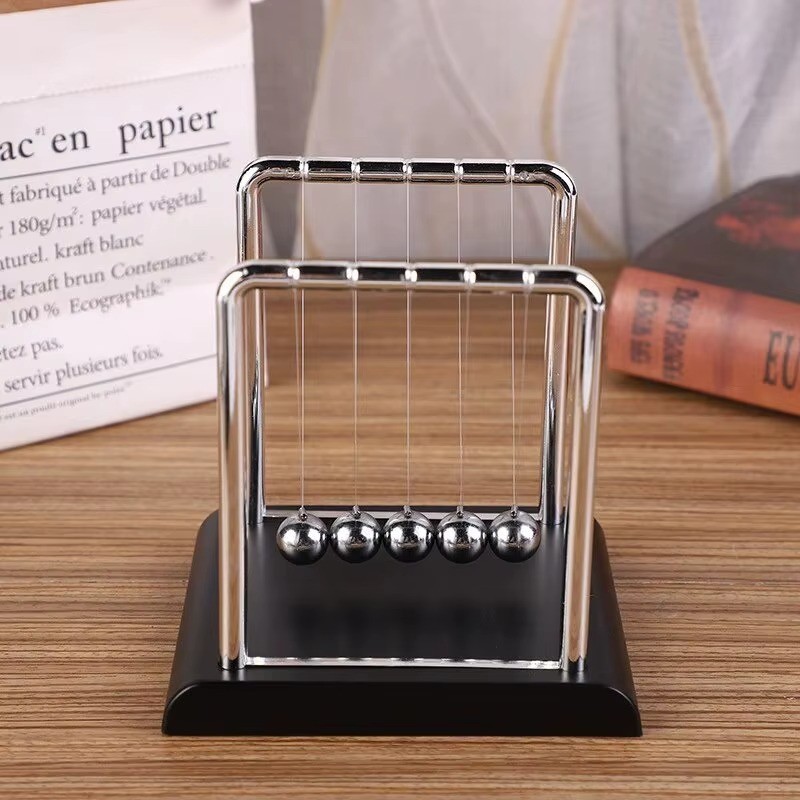 Newton's Cradle Steel Balls Desktop Pendulum Toy Physics Teaching Gift