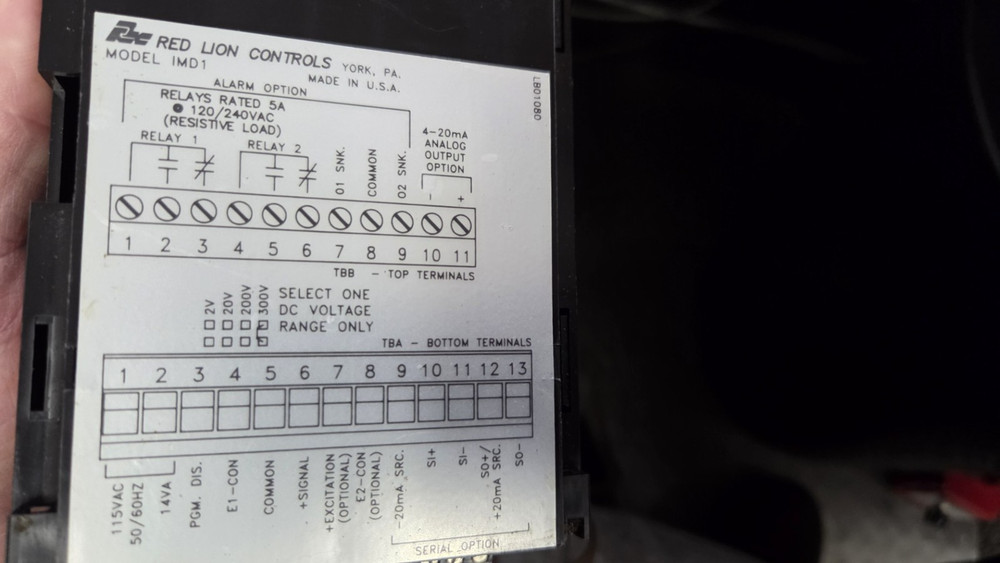 Red Lion IDM13107 6 Digit Display