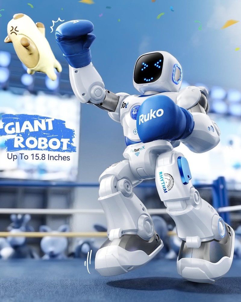 1088 Smart Robots for Kids Large Programmable Interactive RC Robot with Voice Co