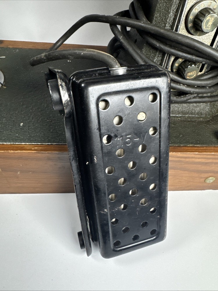 Vintage White Rotary Sewing Machine w/ Case Untested