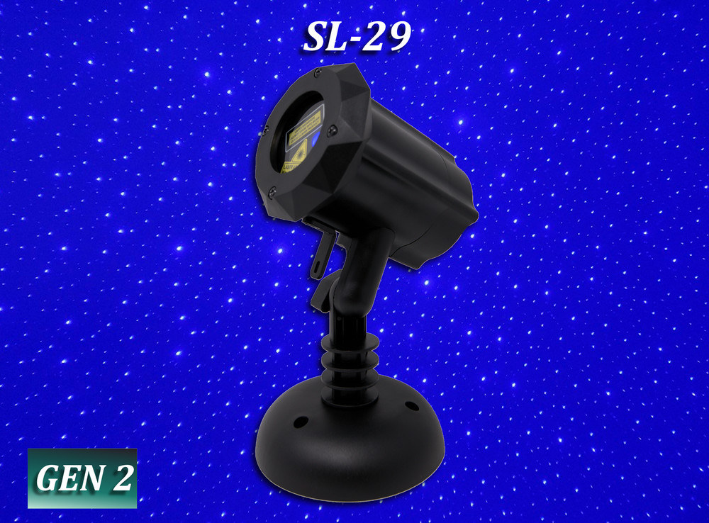SL-29 Moving BLUE Firefly Laser Christmas Light