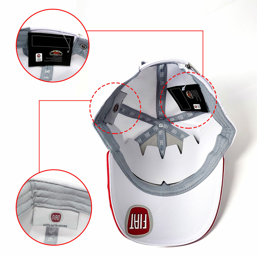 Fiat White Curved Brim Hat