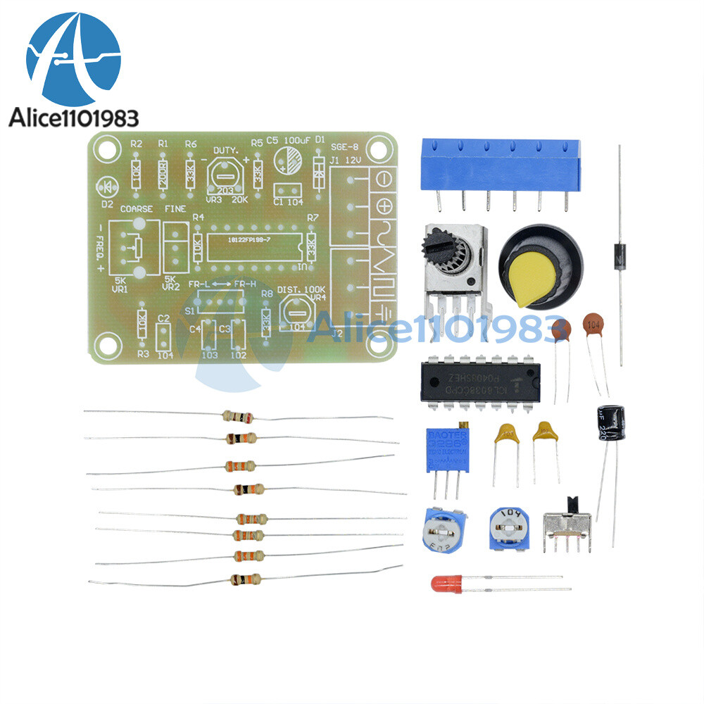 ICL8038 Monolithic Function Signal Generator Module Sine Square Triangle KIT