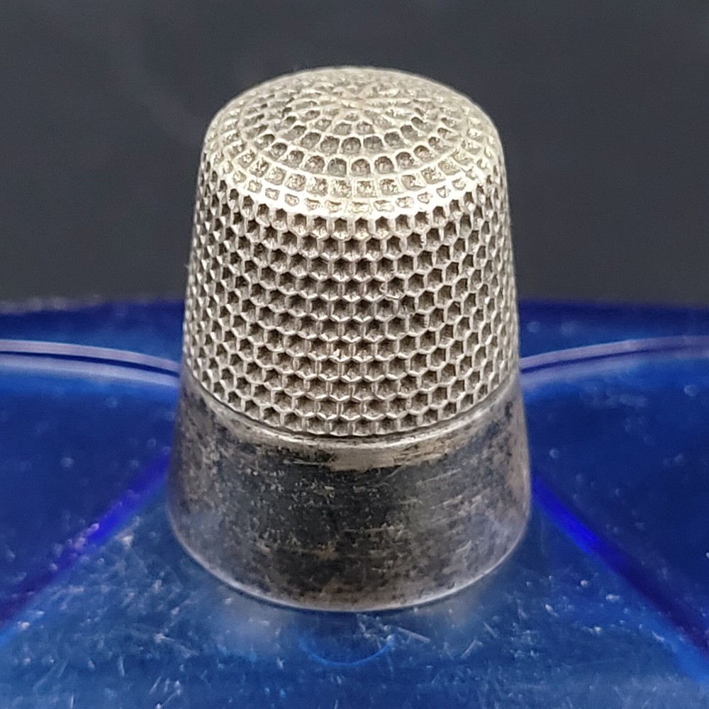 Antique Ketcham & McDougall Sterling Monogram "H.A.D" Size 9 Thimble