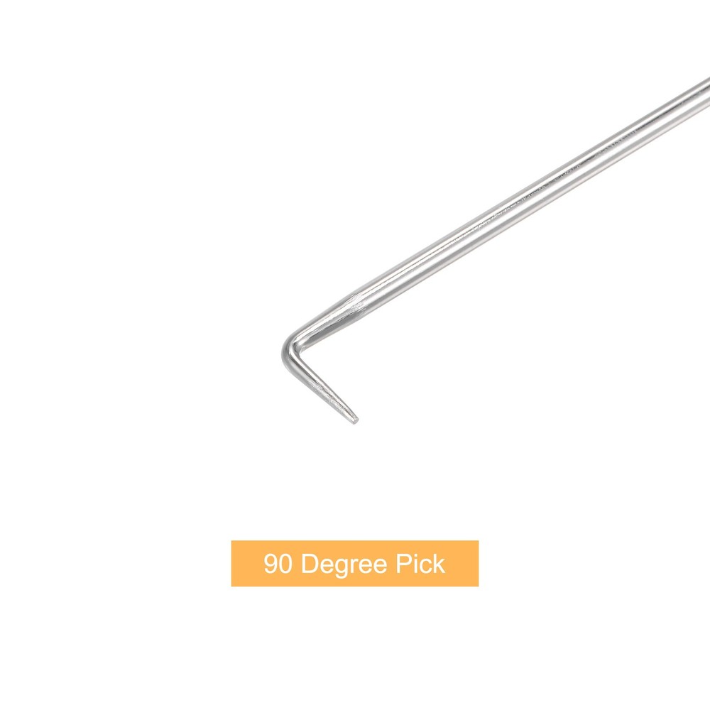 2Pcs 90 Degree Pick Hook 9.84" Puller Remover Removal Tool for Oil Seal / O-ring