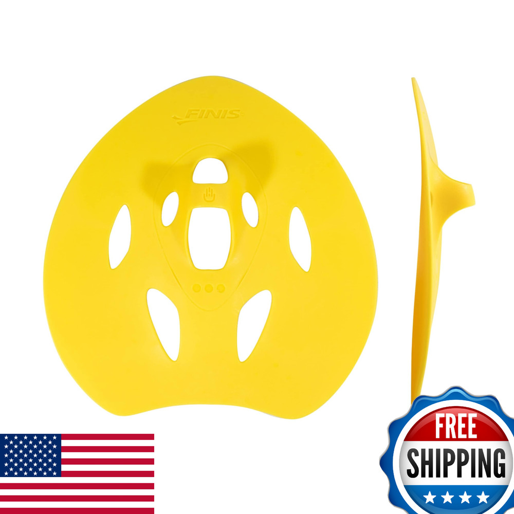 FINIS Manta Swim Training Paddles - Strapless, Stroke Technique, Floating