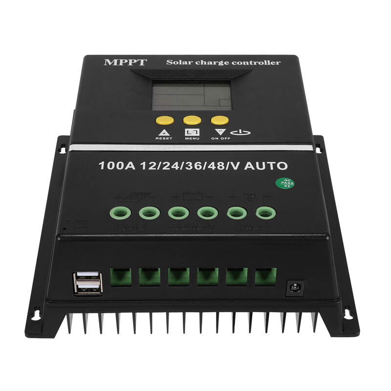 12/24V 60/80/100A MPPT Solar Charge Controller Panel Battery Regulator Dual USB