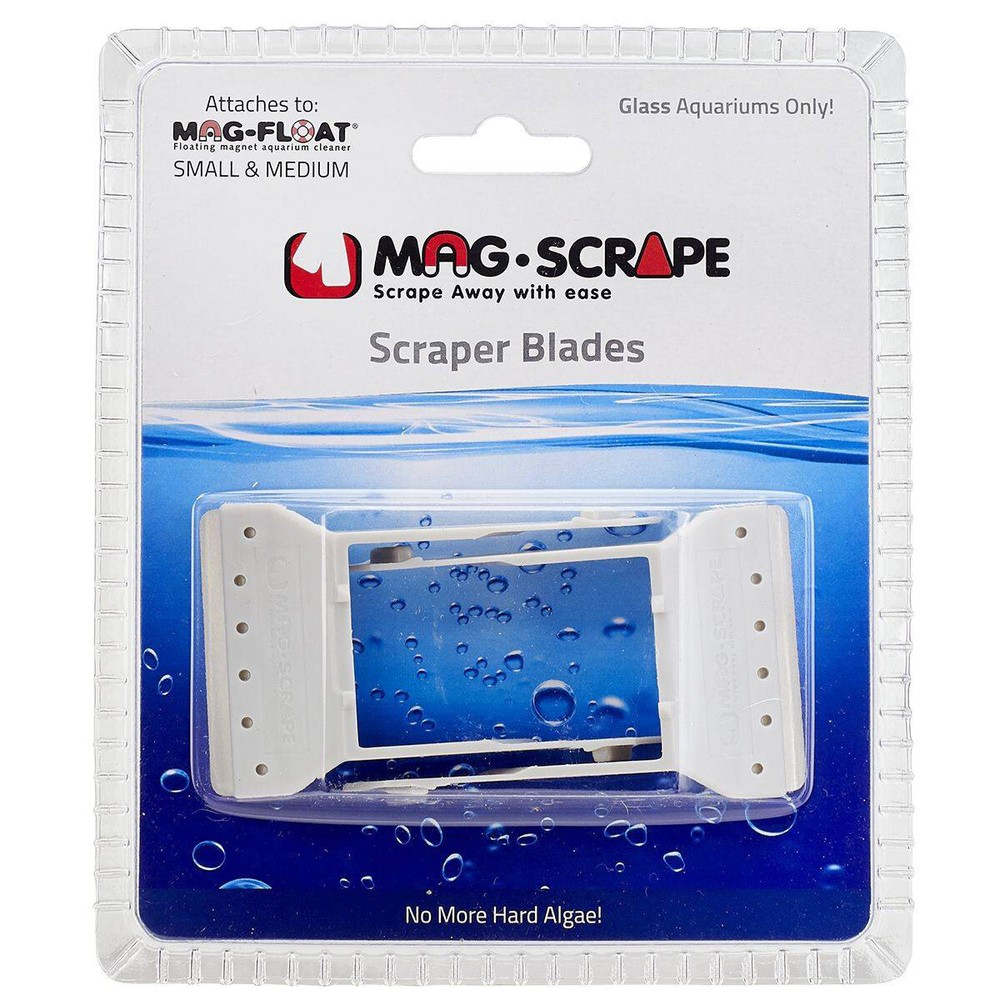 Mag-Float Replacement Glass Scraper Blades 2 Pack for 30 Small & 125 Medium