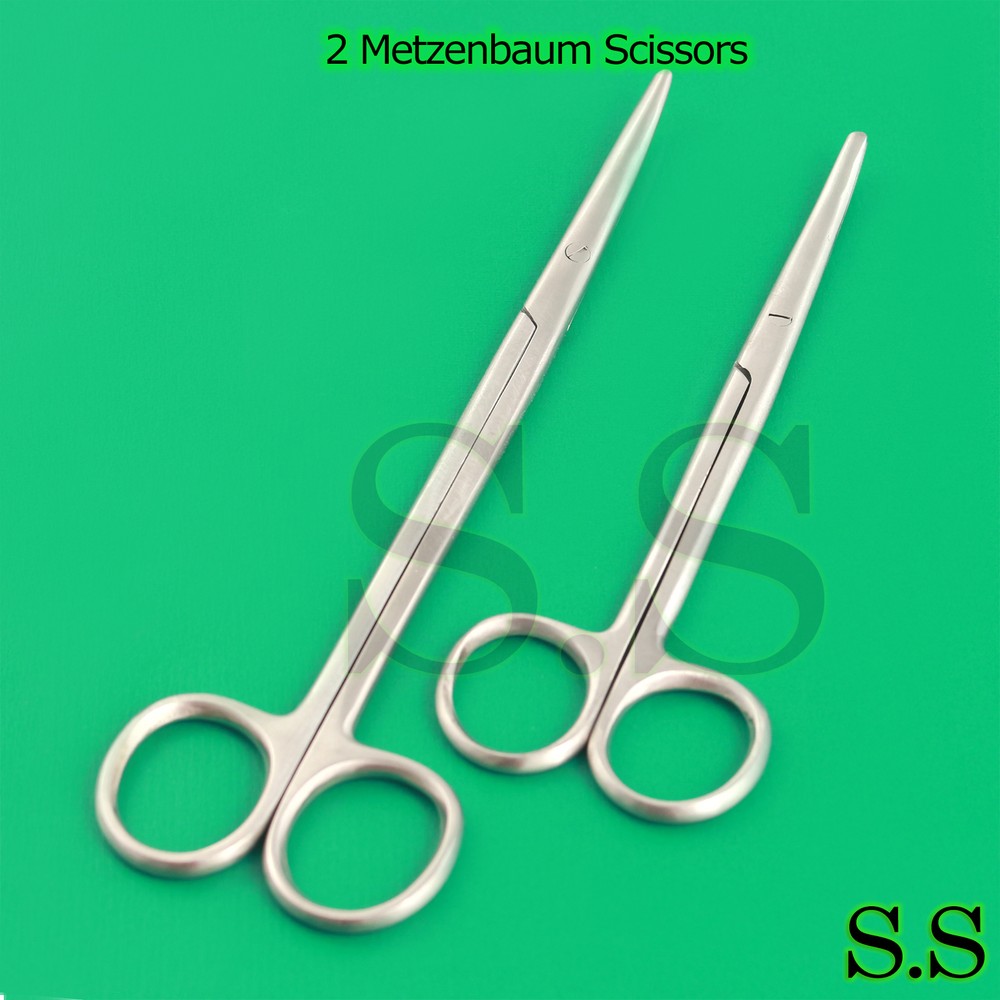 2 Metzenbaum Scissors 5.5"+7" Curved Surgical Instruments