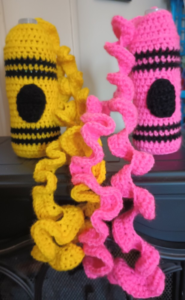 Multi Colored Crayon Water Bottle Carrier